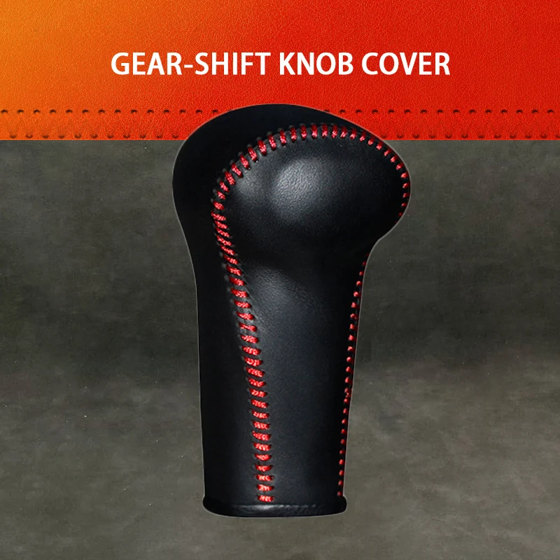 Genuine Leather Gear Knob Cover For Kia Rio Liana At Car On The Gear Shift Knob Gear Stick Case