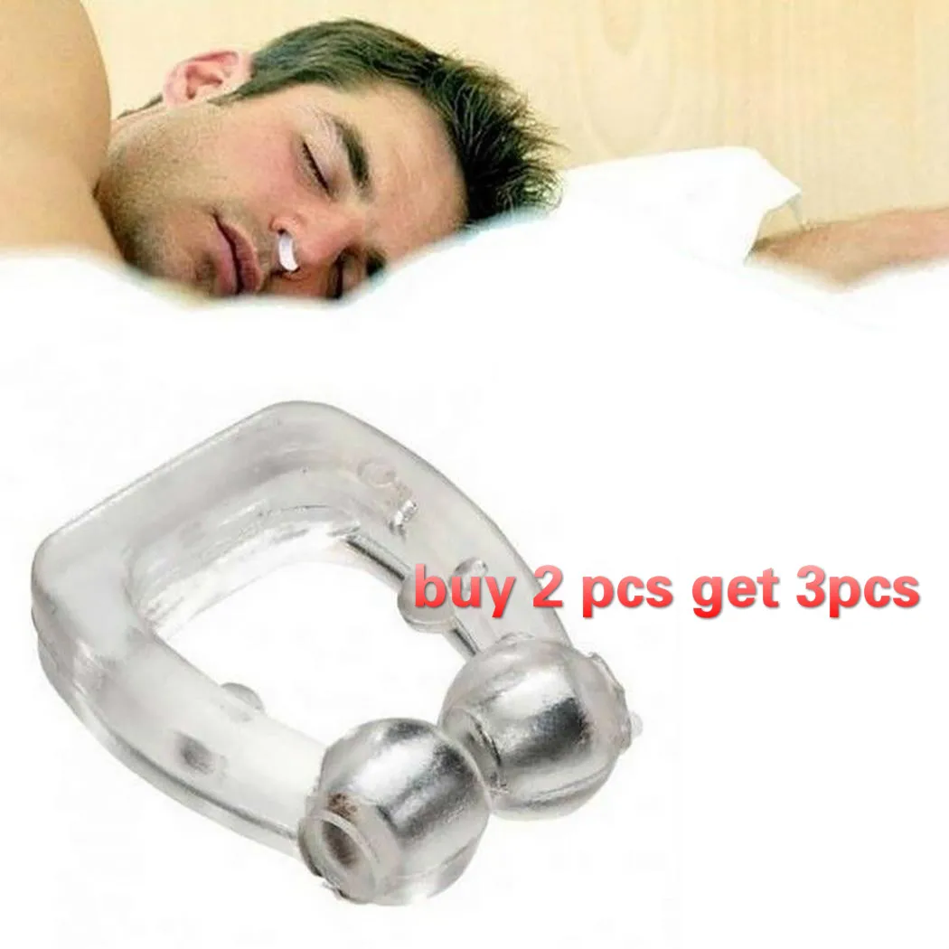 

BearPaw 3pcs Health Silicone Magnetic Anti Snore Nose Clip Unisex Stop Snoring Anti Snoring Sleep Silicone Magnetic Nose Clip