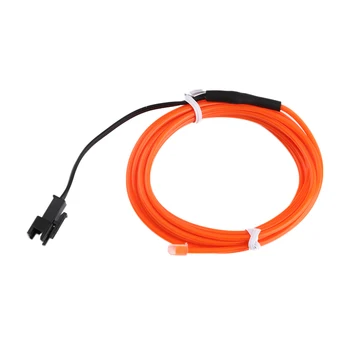 

Mini Colorful 2m Flexible EL Wire Tube Rope Neon Light DC 12V Car Party Bar Decor Free Shipping