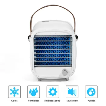 

GT 200ml Portable USB Air Conditioner Fan Arctic Cooling Air Conditioner Fan Humidifier Mute Silent Fan for Office Home Car Use