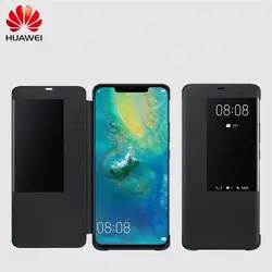 Оригинальный huawei смарт-чехол с окошком флип чехол Кожаный чехол для телефона для huawei Коврики 20 huawei Коврики 20 Pro