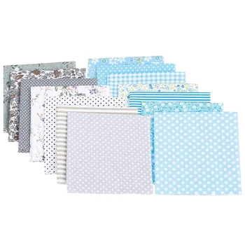 

14Pcs Cotton Craft Fabric Bundle Squares Patchwork DIY Floral Fabric Patchwork for DIY Sewing Scrapbooking Quilting