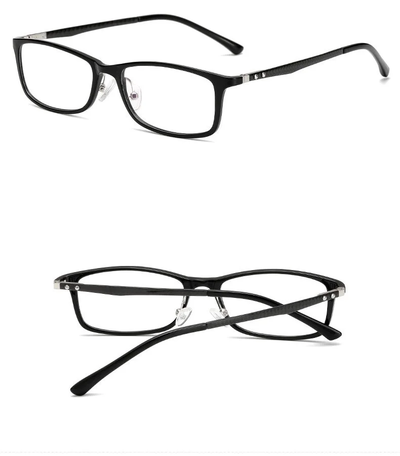 Ширина-136 Близорукость Оптические очки по рецепту из углеродного волокна Брендовые мужские очки; оправа для очков Очки для чтения для wo мужские очки