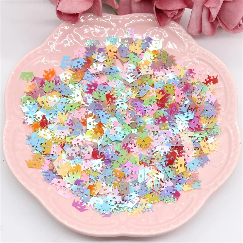 KSCRAFT 10mm*7mm Crown Shape Sequins PVC Flat for DIY Card Making Craft Color Collection | Дом и сад