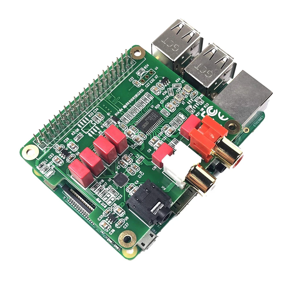 

Hat 32Bit Expansion Board 384KHZ PCM5122 Audio Card Module Durable Mini HiFi DAC Sound Music Player For Raspberry Pi 3B
