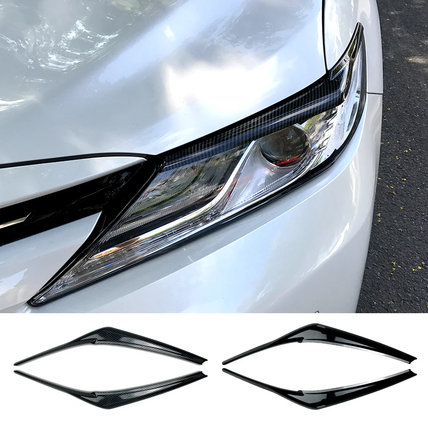 Для Toyota Camry 2018 + автомобильные фары брови наклейки на веки накладка ABS аксессуары