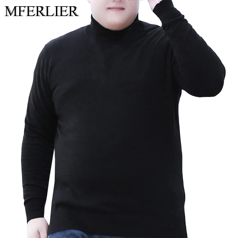 

Autumn winter Men sweater 5XL 6XL 7XL 8XL Bust 143cm Plus size Solid color sweater men 3 colors