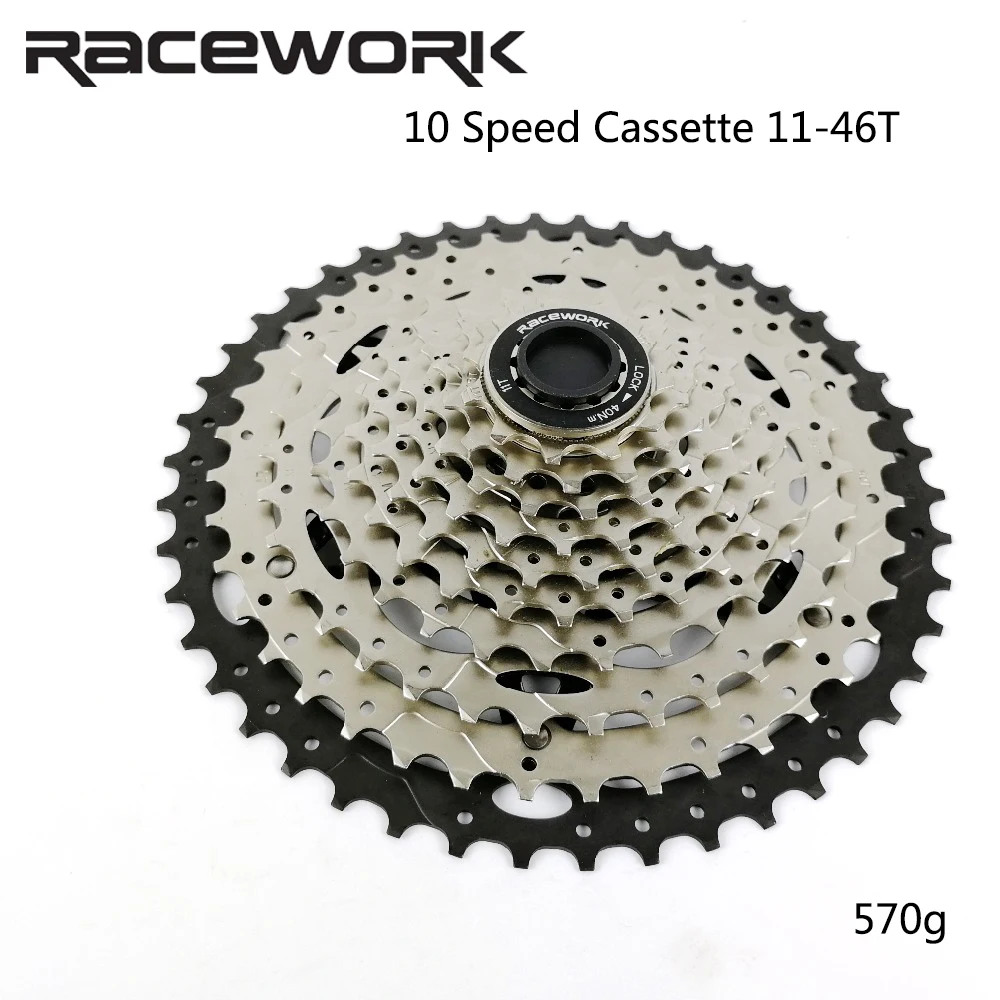 RACEWORK MTB кассета 10 скоростей 11-46T горный велосипед свободного хода - Цвет: 10S 11-46T