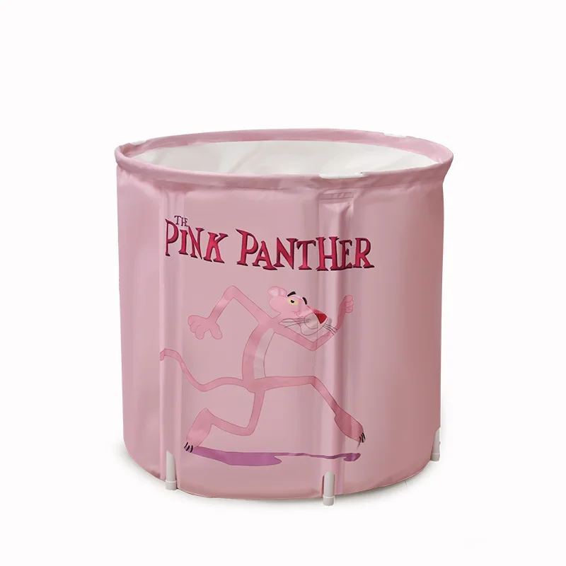 Pink TWDW шестислойный уплотненный банный бочонок для взрослых, домашняя Портативная Складная Ванна, Детская ванна, спа массажный бассейн, крепкое ведро для купания - Цвет: Pink