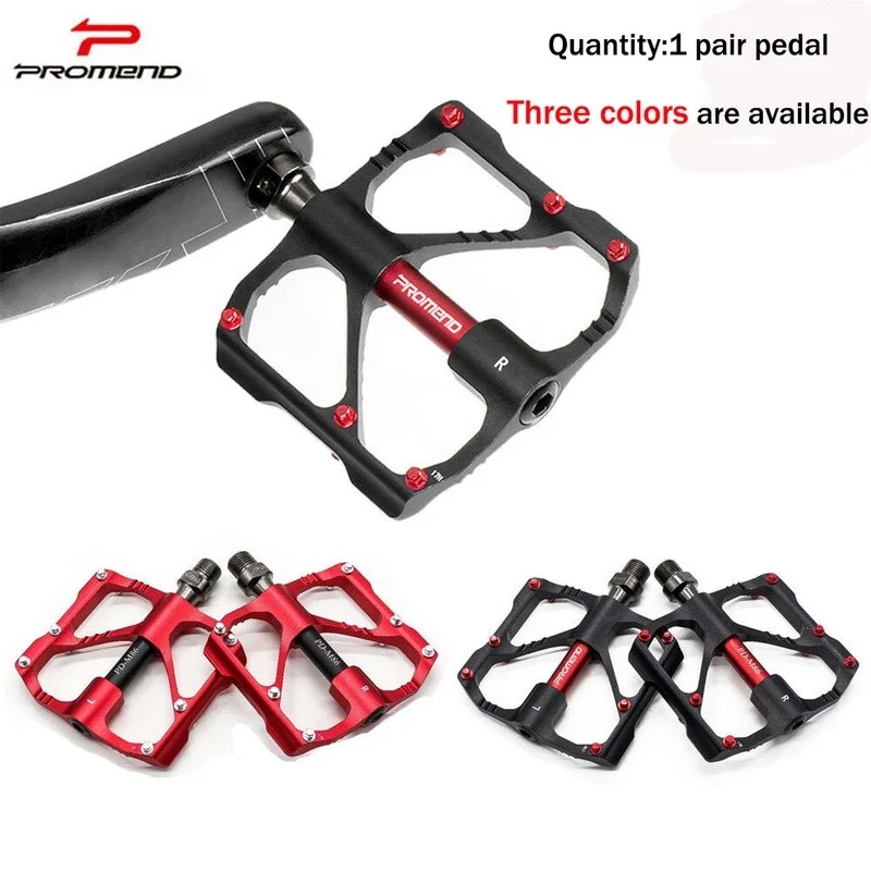 Details about   PROMEND Promend 9/16" Bicycle Pedals MTB Road Bike Sealed Bearing Platform Alu 