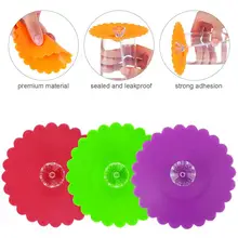 6 шт 10,5 см пыленепроницаемые силиконовые крышки для кружек прозрачный бриллиант с цветочным узором крышки для кружек для напитков крышки для кружек(случайный цвет