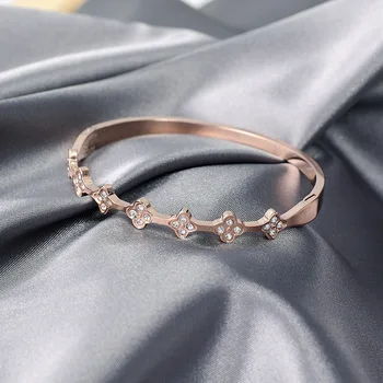 

Fashion Jewelry Titanium steel Bangles, Rose gold titanium steel bracelet,