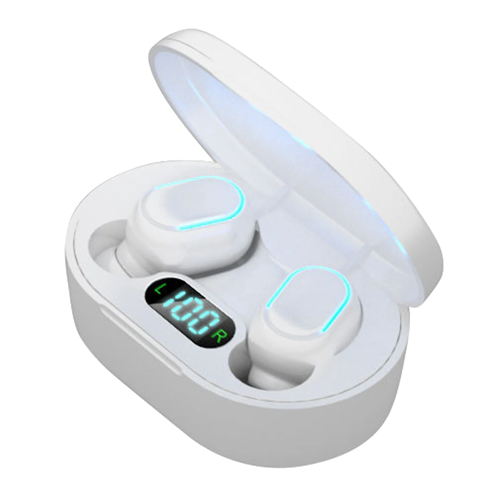 E7S True Wireless Earbuds Bluetooth 5 0 Headphones in Ear with LED Display Charging Case Headset with Mic 5 hours Play Time