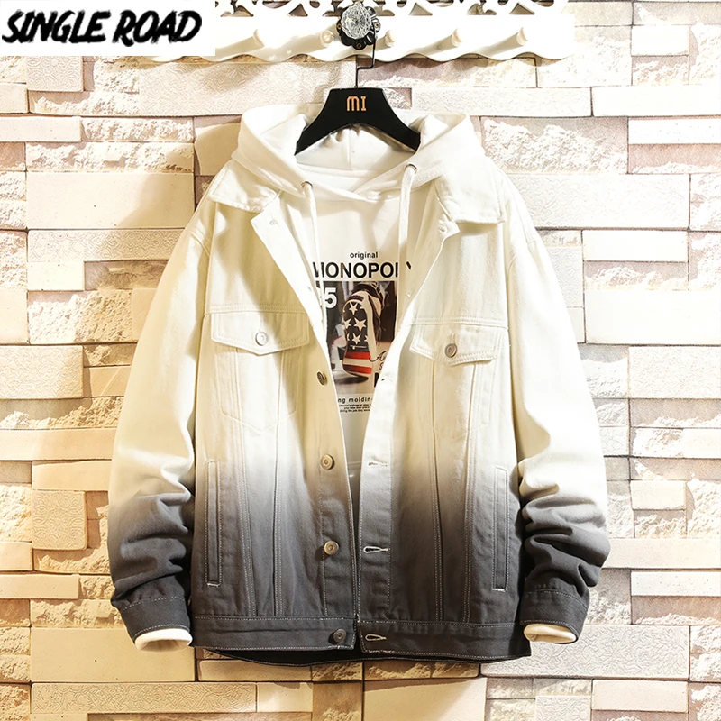 SingleRoad Mens Denim Jacket Men 2020 Gradient Harajuku Hip Hop Coat Japanese Streetwear Fashion Casual Grey Jeans Jacket Men SingleRoad Mens Denim Jacket Men 2020 Gradient Harajuku Hip Hop Coat Japanese Streetwear Fashion Casual Grey Jeans Jacket Men