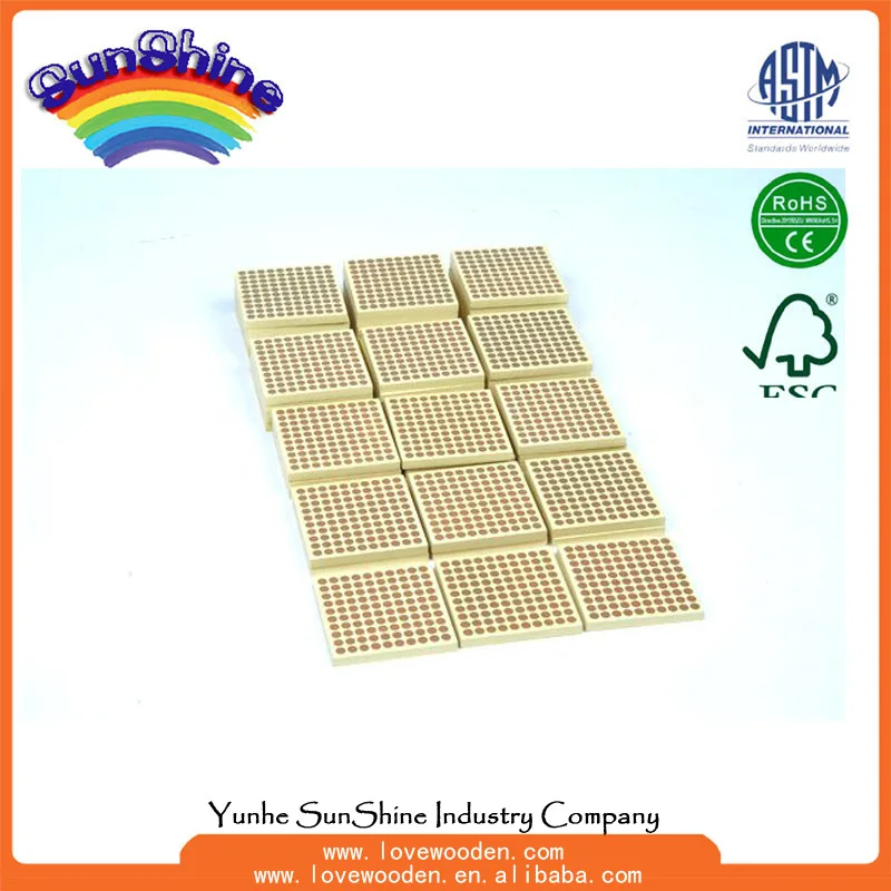 

Montessori Teaching Aids Montessori Mathematics Education 45 PCs 100 Point Square Infants Teaching Aids