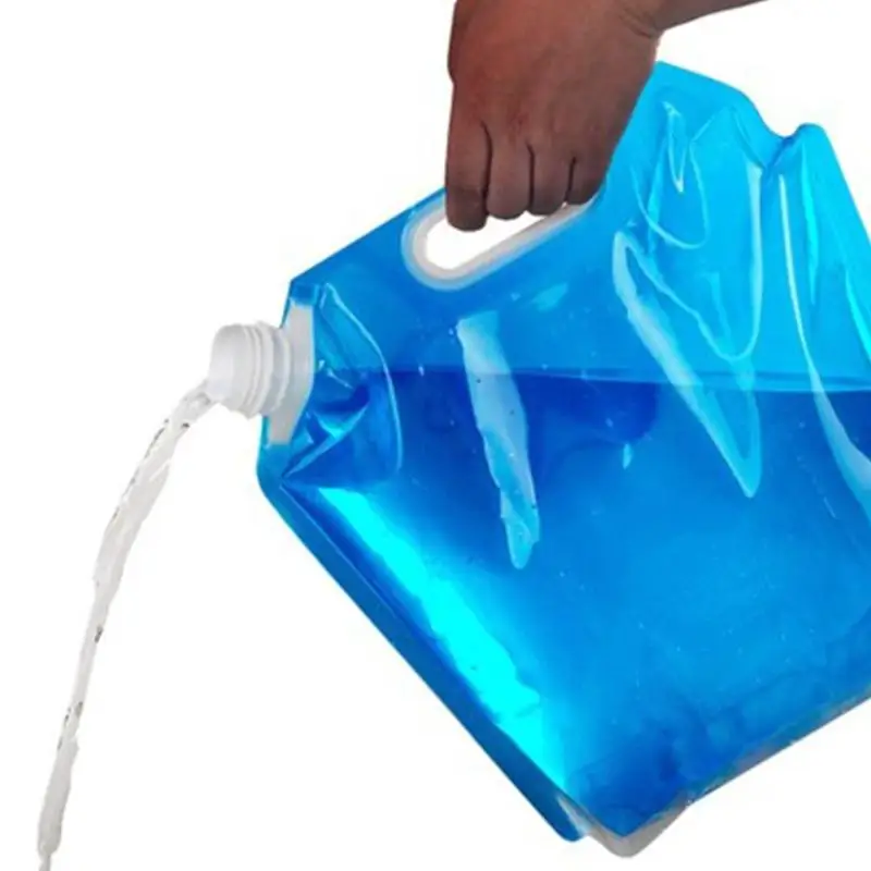 Foldable Water Storage Container PVC Portable Outdoor Camping Water Carrier Bags Environmentally Friendly Foldable Reusable