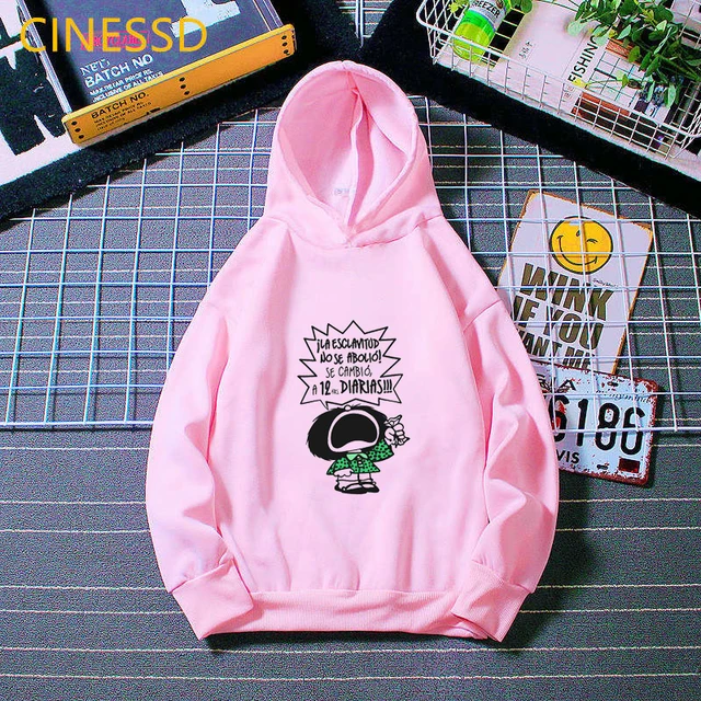 Mafalda Hoodie Children Harajuku Cute Funny Sweatshirt Winter 2020 Fashion Girls Clothes Unisex Tops Kids Teen Streetwear Fleece 0102013f