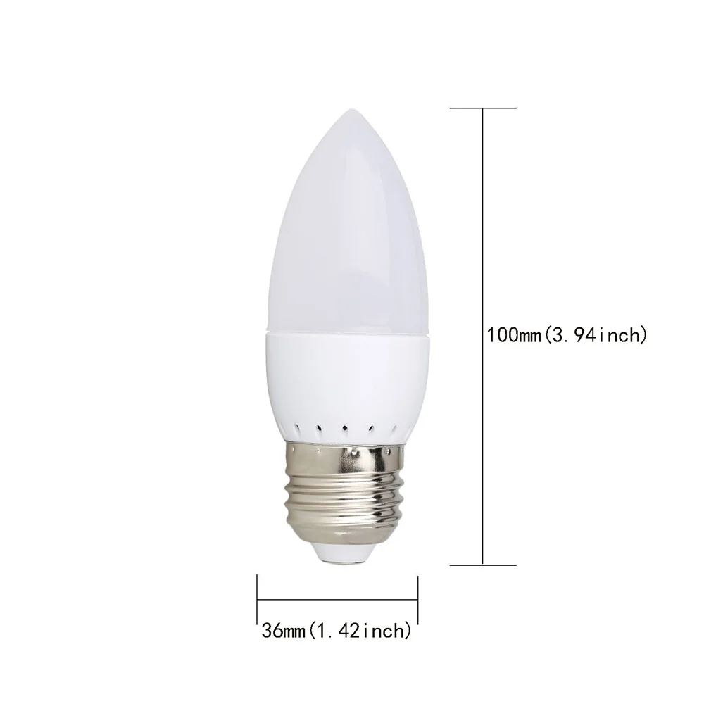 3W светодиодный лампы в форме свечи лампы E14 E27 E12 B22 B15 110V 220V 2835 SMD канделябр лампа ампулы Bombillas домашний свет заменить 20 Вт галогенных ламп