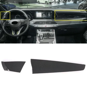 

Left Hand Drive! Car Styling Interior Black Center Middle Console Frame Panel Trim 2pcs For Hyundai Palisade 2020