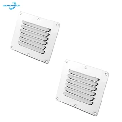 2X 316Stainless Steel Boat Marine Square Air Vent Louver Vent Grille Ventilation Louvered Ventilator Grill Cover Marine Hardware