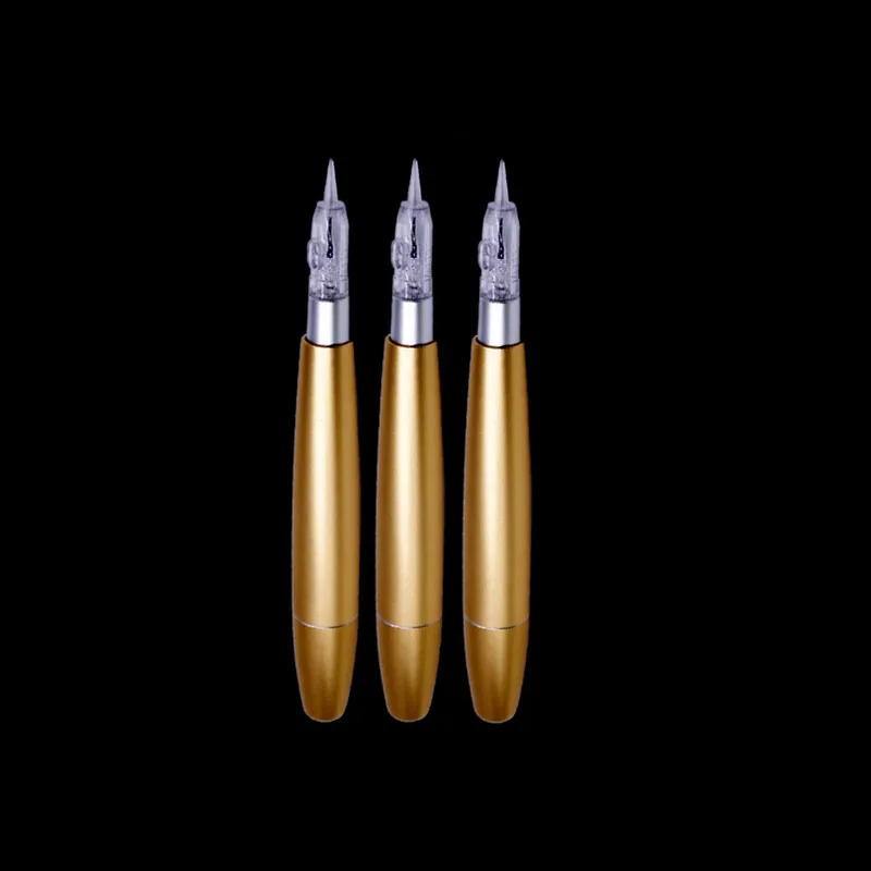 

Permanent Makeup Pen Machine Tattoo Pen Eyebrow Eyeliner and Lip Tattoo machine gold semi permanent eyebrow