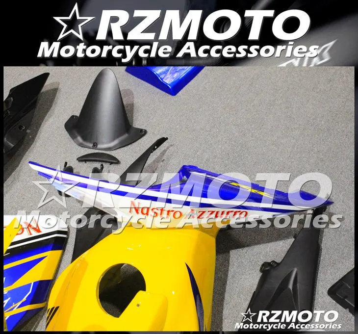 4 подарки ABS мотоцикл полный обтекатель комплект подходит для CBR600RR F5 2005 2006 05 06 cbr600 600RR тела набор желтый синий