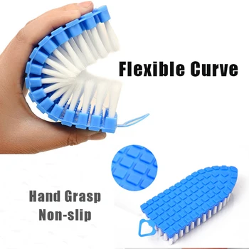

360 Degree Flexible Corner Cleaning Brush Bath Cleaning Brush Hook Design Kitchen Sink Brush Bathroom Toilet Tools Clean Home