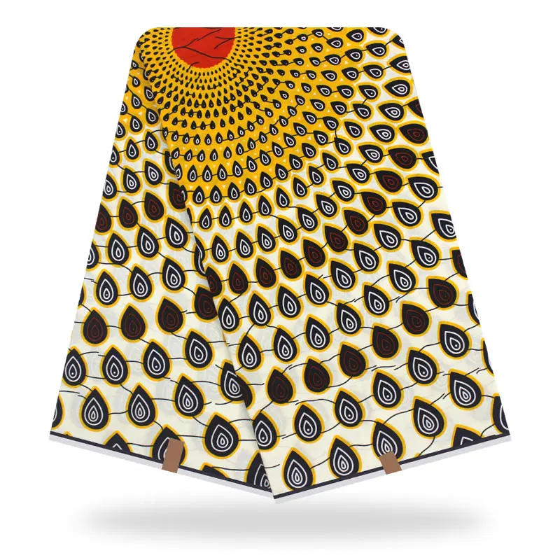 Настоящая Африканская ткань, высокое качество, Анкара, ткань с восковым принтом, африканская ткань tissu, воск,, Анкара - Цвет: YJ751126C25