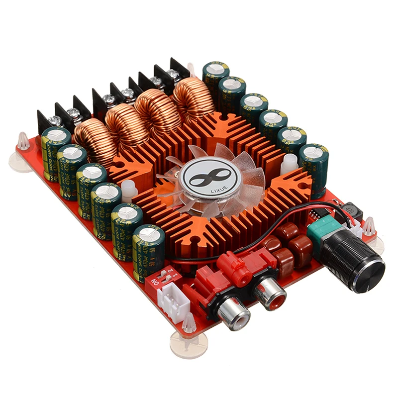 Onsale 2 канальные цифровые аудио AMP платы DC 15 36 в высокой мощности TDA7498E 160 Вт динамик