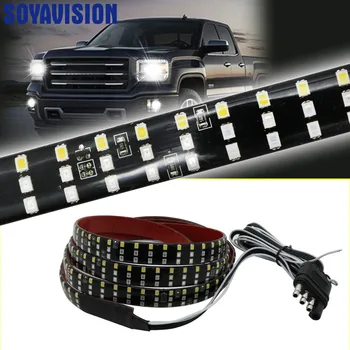 

NEW 60" Triple Row Functional Truck Tailgate LED Strip Light Bar with Reverse Brake Turn Signal for Jeep Pickup SUV Dodge