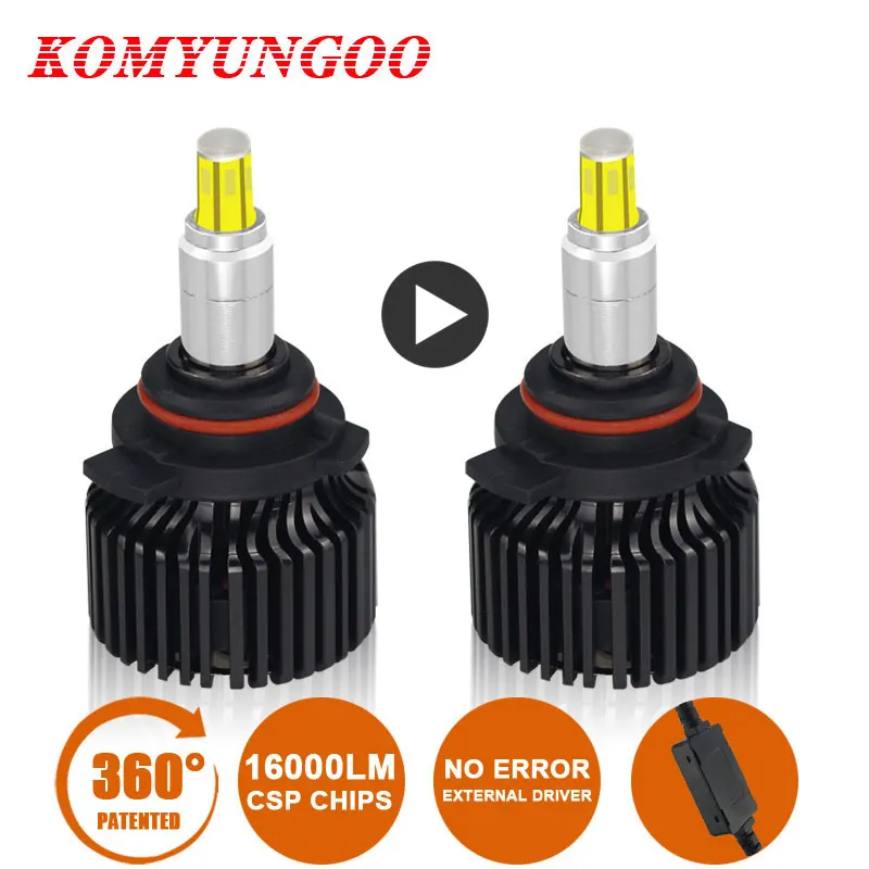8 граней 9012 LED Наборы ламп с can-bus 4300K 6000K 16000LM Автомобильные фары H1 H7 H11 9005 9006 HIR2 Для
