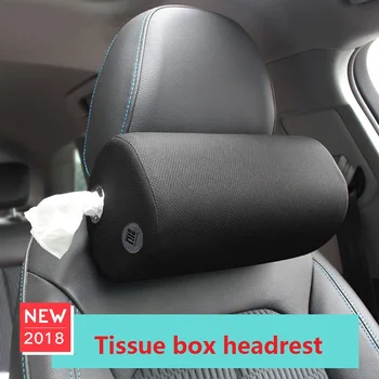 

2 in 1 Car Interior Accessories Breathable Neck Pillow Memory Cotton Liner Tissue Tube Headrest for Universal