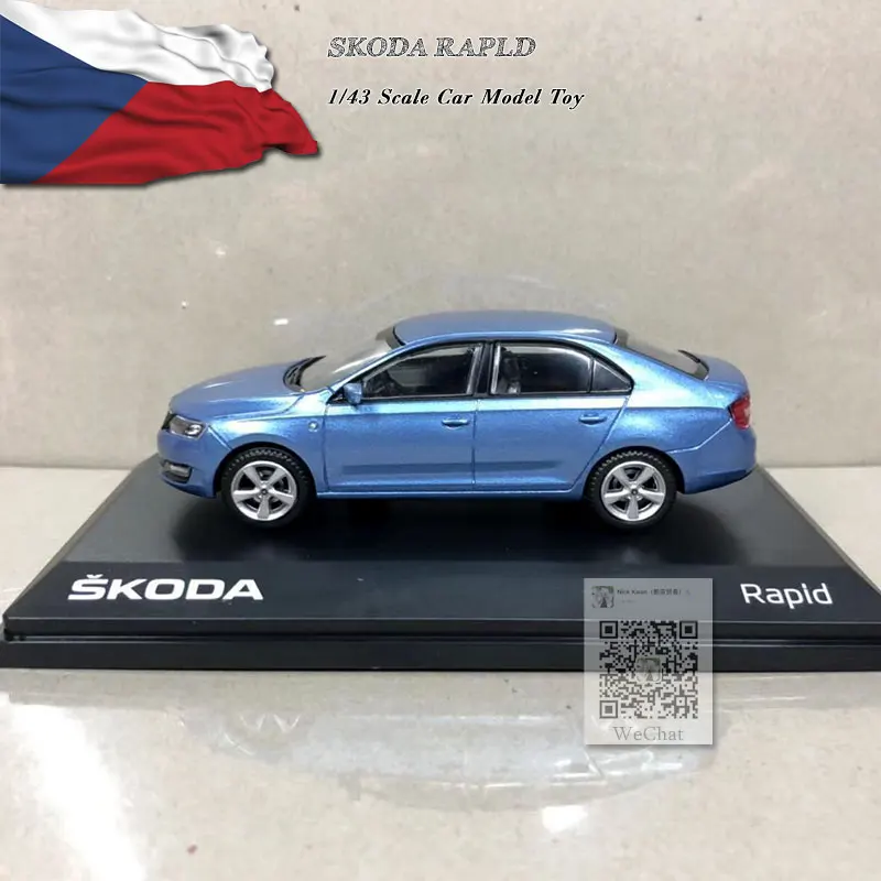 ABREX 1/43 масштабная модель автомобиля игрушки SKODA RAPLD литья под давлением металлическая модель автомобиля игрушка для коллекции, подарок, дети