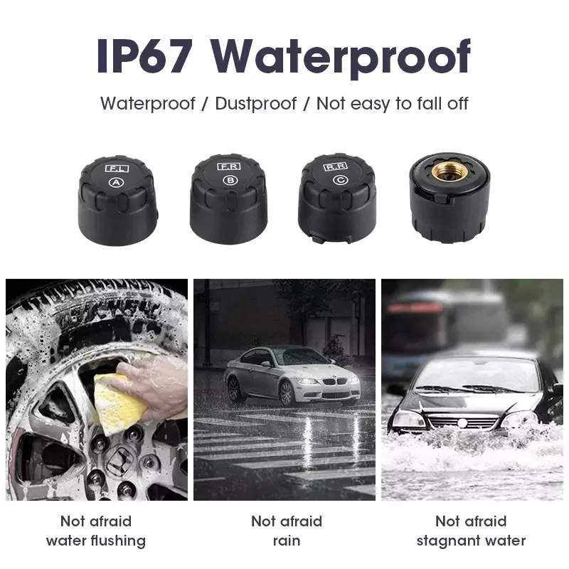  ¾翭 TPMS  Ÿ̾ з Ÿ̾ ڵ ȭ Ÿ̾ з ͸ ý USB  IP67  4 