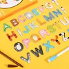 Montessori Wooden 26Pcs Magnetic English Letters Board Game Alphabets Languages Learning Book Educational Toy for Children Gifts 4