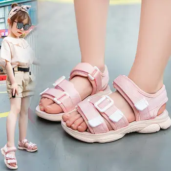 

Boys Sandals New Summer Fashion Boys Soft Sandals Kids Shoes Children Pu Sport Beach Baby Shoe Middle Big Child EU 26-37