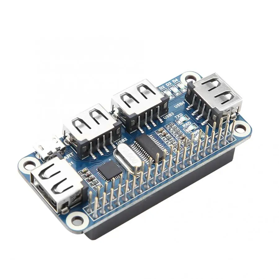 Микро USB концентратор индукционный нагреватель 4 порта микро usb-хост OTG концентратор адаптер для Raspberry Pi Штатив для уровня лазы