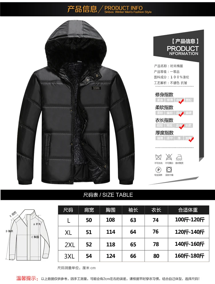 60-70-Year-Old 80 Middle-aged Cotton-padded Clothes Men's Thick Old Man Eider Winter Coat Dad Winter Grandpa Cotton Coat