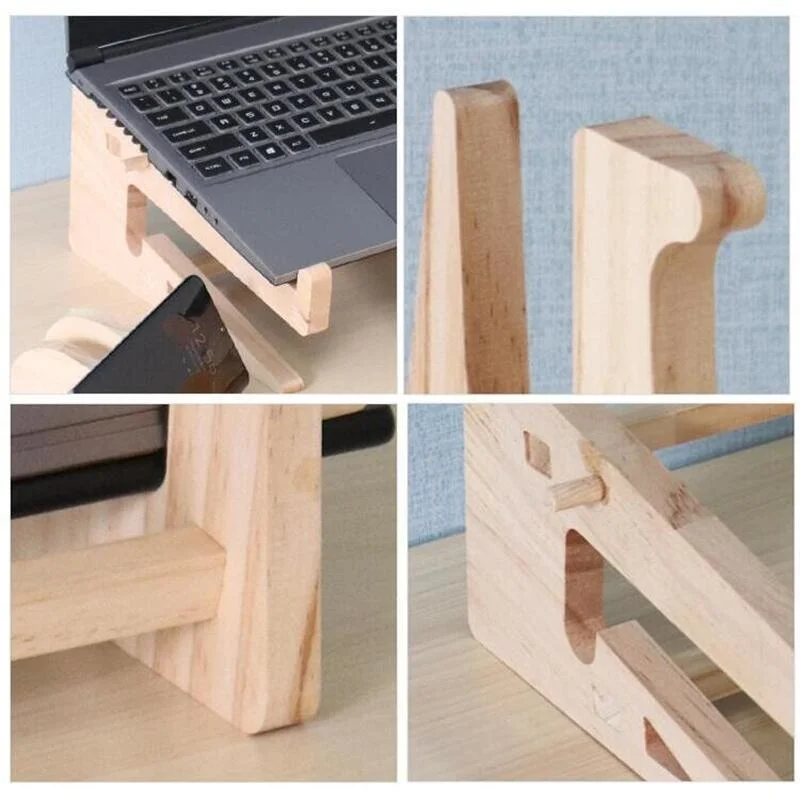 Assembled Wood Laptop Stand Lapdesk Riser For 11-17 inch Laptop Portable Cooling Bracket For Macbook Air Pro iPad Support Base laptop stand