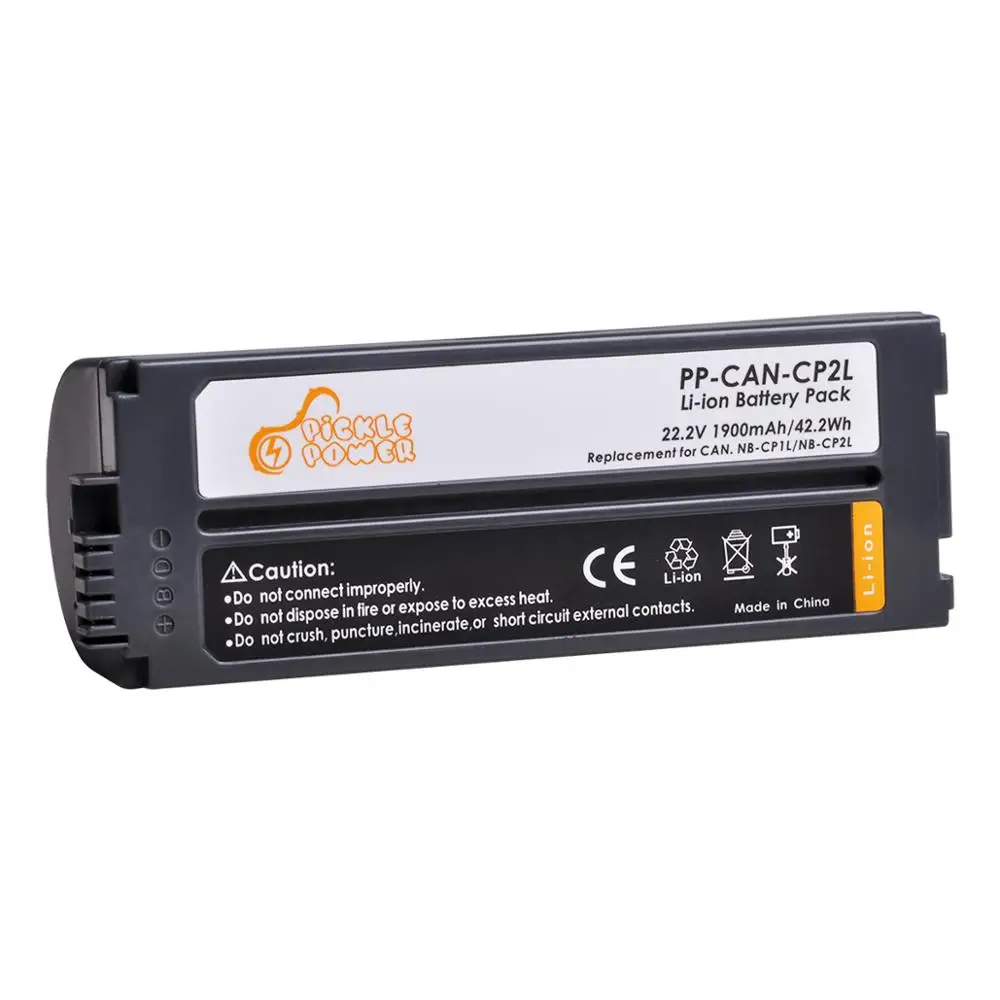 Bateria para Canon Nb-cp1l Impressoras Fotográficas Canon Selphy Cp800 Cp900 Cp910 Cp1200 Cp100 Cp1300 1pc 1900mah nb Cp2l Nb-cp2l - Image 2