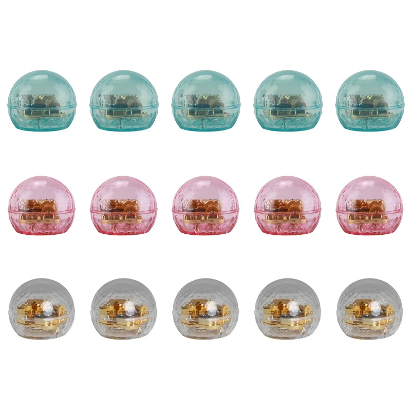 Mechanism Acrylic Music Box Color Spherical Manual Music Box For Valentine Christmas Birthday Gift Music Box