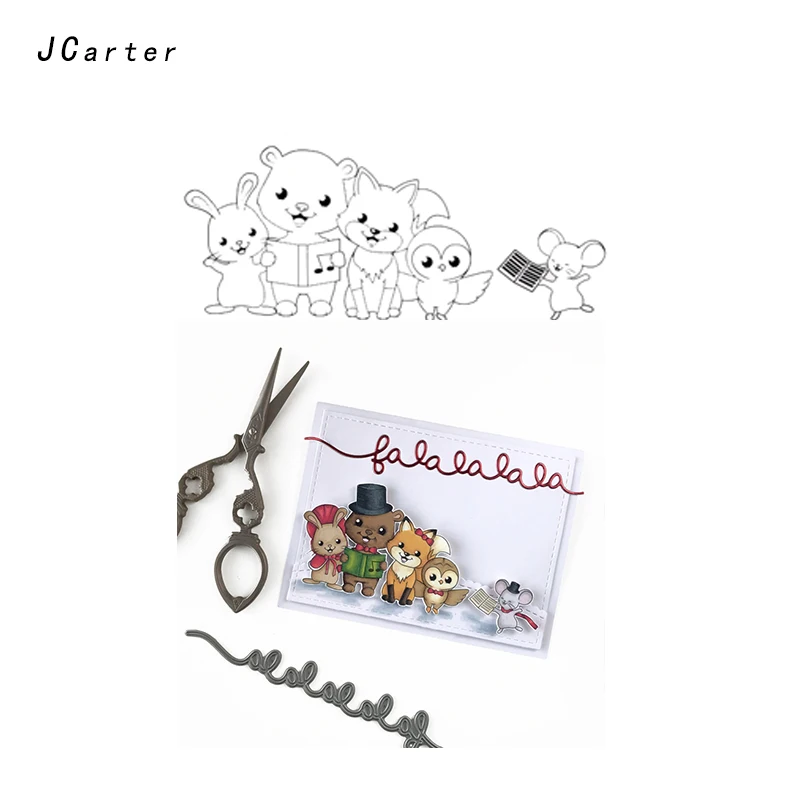 

JCarter Rubber Stamps for Scrapbooking Craft Music Party Clear Stamp Silicone Seals Stencil Album Card Make Sheet New Stamp 2019