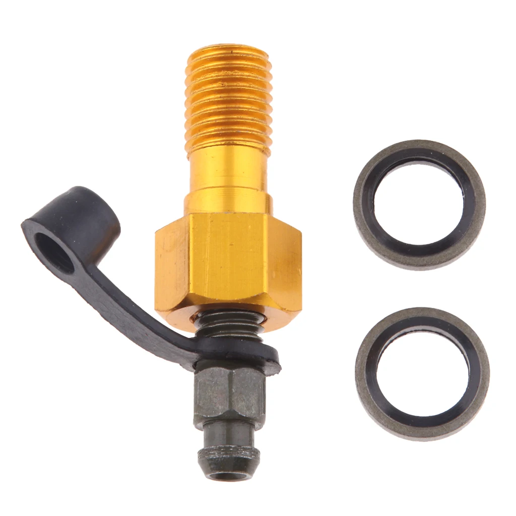 Motorcycl Brake Master Cylinder Brake Caliper Banjo Bolt & Bleed Nipple/Screw for Kawasaki Aluminium Alloy Bolt M10 x 1.25mm brake caliper motor