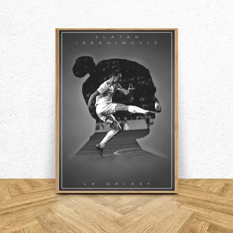 

Zlatan Ibrahimovic Poster Canvas Printings Wall Pictures for Living Room Decor