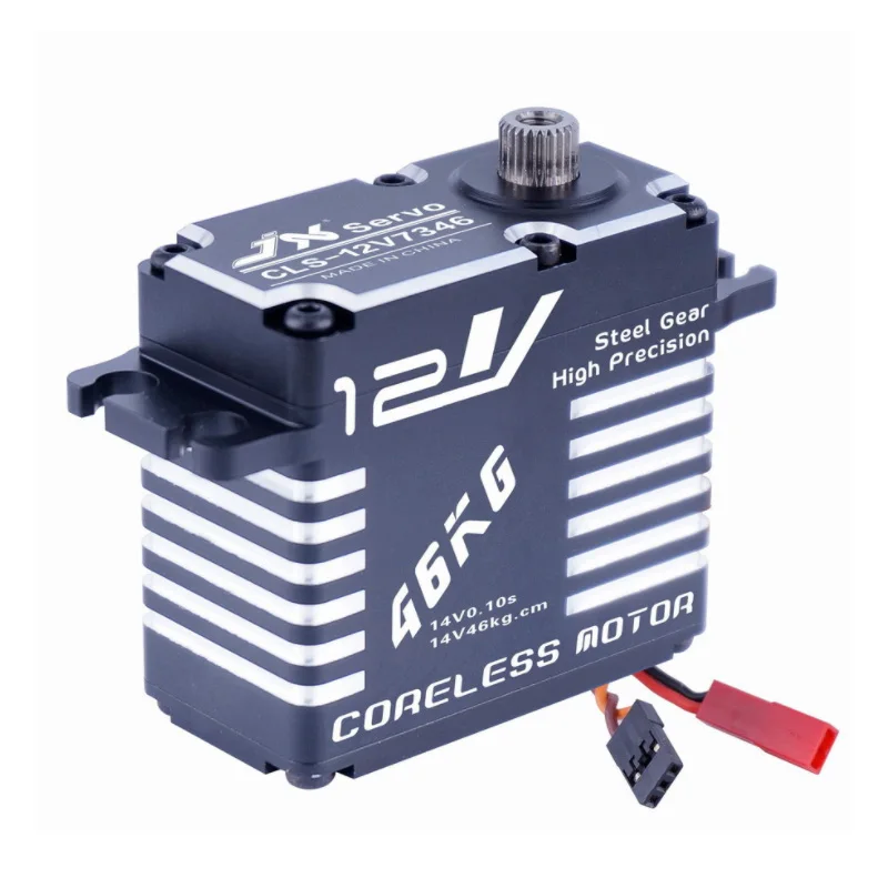 JX Servo CLS-12V7346 46 кг 12V металлический алюминий высокой точности цифровой без сердечника Servo Для RC Вертолет Лодка Самолет