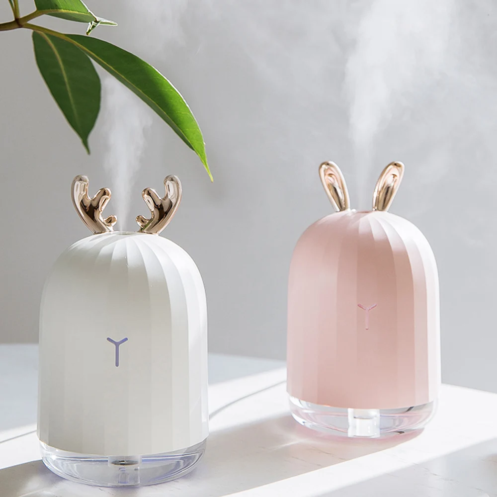 

220ml Ultrasonic Air Humidifier Aroma Essential Oil Diffuser With LED Night Lamp Diffuseur Huile Essentiel For Home Car Diffuser