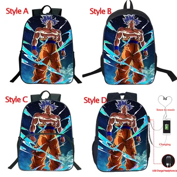 

16inch Anime Dragon Ball Goku Backpack Students Boys Girls Bags Fashion Cool Pattern Schoolbag Teens Daily Laptop Backpack