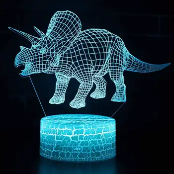 

Luminous Educational Toys Dinosaur 3D Small Night Light Led Remote Control Colorful Touch Light