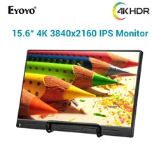 Eyoyo EM15L 15," портативный игровой монитор 4K HDR 3840X2160 ips ЖК-экран HDMI usb type C для ПК ноутбука телефона PS4 переключатель xbox