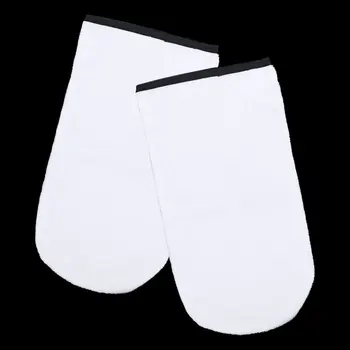 

1 Pair of Wax Spa Hand Cover Thin Heat Therapy Insulated Soft Cotton Moisturizing Gloves (White)